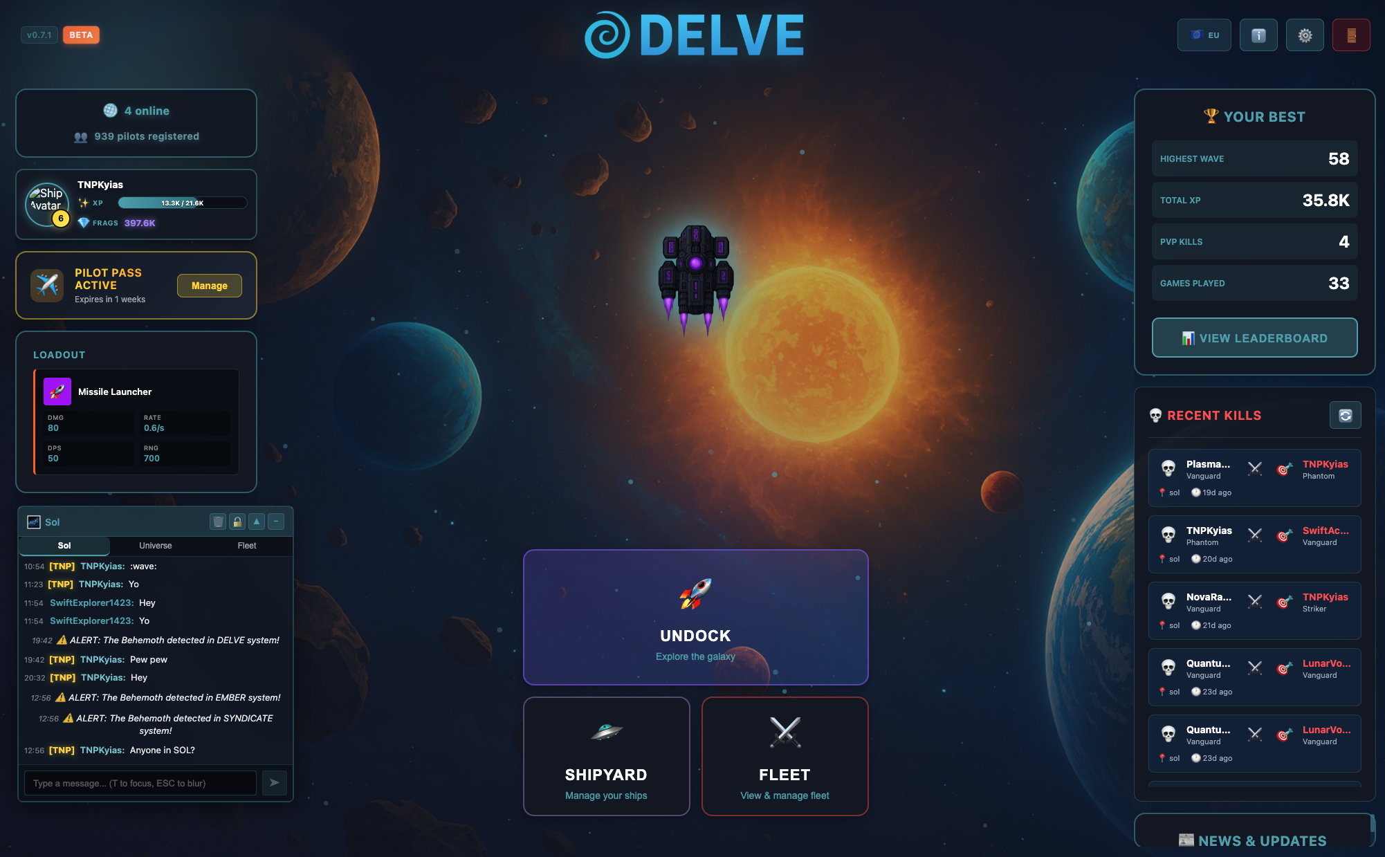 Delve - Online 2D Browser Adventure Game